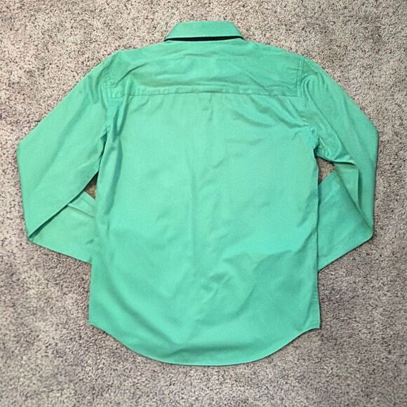 Eight X Premium Green Long Sleeve Button Down Shirt Men’s Medium Modern Fit - Picture 6 of 8